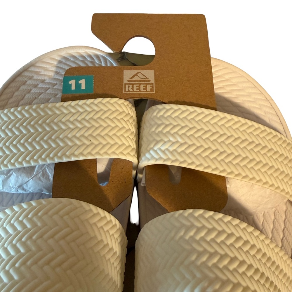 Reef NWT White Lightweight Water Friendly Slide Sandals (SH206) - Picture 9 of 12
